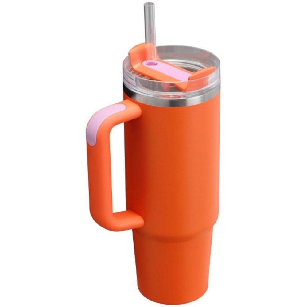Stanley 30 oz Stainless Steel H2.0 Flowstate Quencher Tumbler Poppy - Picture 2 of 5